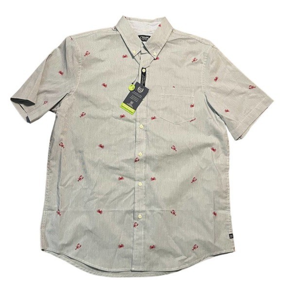 Chaps Men’s Crab Embroidered Button-Down Shirt – Size L – NWT - Picture 1 of 5